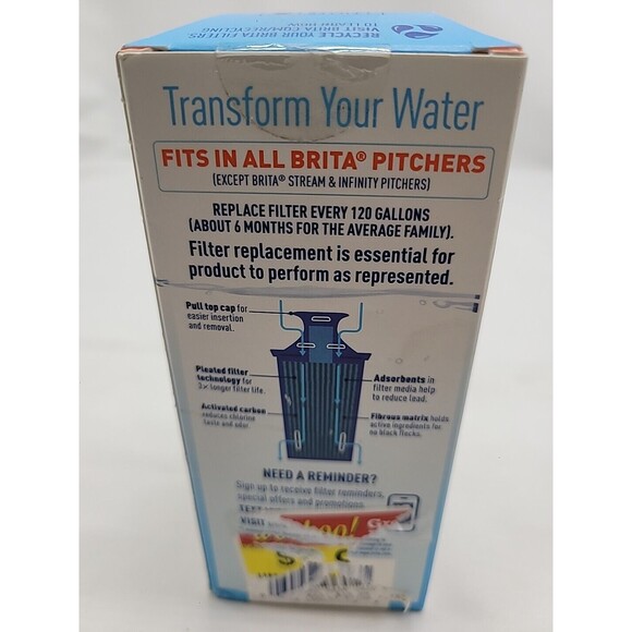 Brita Longlast Water Filter Replacement Filters Pitcher Dispensers 3x Longer New - Picture 9 of 14